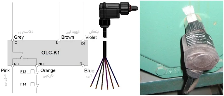 نحوه سیم کشی OLC-K1